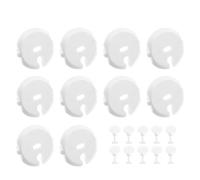 Hemobllo Caches de Prises Électriques Garçon et Filles en Abs Blanc, Lot de 20 Pièces, Protège Prise Sécurité pour Minimiser le Risque de Choc Électrique au Bureau et Salon