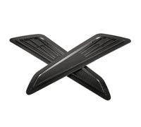 Hemobllo Caches Décoratifs de Prises D’Air pour Capot de Voiture Paire en Fibre Carbone Grilles Latérales Universelles Accessoires de Performance Automobile pour Personnalisation