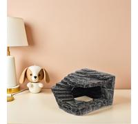 Hemobllo Cachette Château en Résine pour Reptiles Abri Grotte pour Lézards et Serpents Grosse Taille Habitat Décoratif pour Terrarium et Vivarium Cachette pour Geckos Léopards Refuge