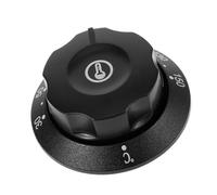 Hemobllo Cadran de Température Noir en Plastique pour Thermostat de Friteuse et Four Électrique, Contrôle Précis et Économie D'énergie, Remplacement pour Cuisson