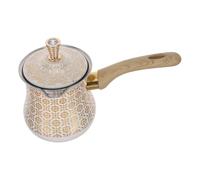 Hemobllo Cafetière Turque en Acier Inoxydable 720 Ml Bec Verseur Compatible avec Toutes Sources de Chaleur Petite Casserole pour Cuisine Maison et Camping Cafetière à Filtre