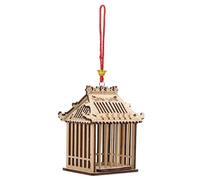 Hemobllo Cage à Sauterelles en Bois Portable pour Observation des Insectes | Forme Créative, Petite et Charmante, Surface Lisse Polie, pour Garçon Fille, Parents, Sorties au Jardin