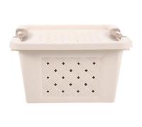 Hemobllo Cage de Transport Plastique Respirante pour Petits Animaux Hamsters Gerbilles 30x20x20 Cm Boîte de Voyage Extérieure Polyvalente pour Camping et Excursions