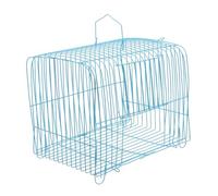 Hemobllo Cage de Voyage Portable pour Perruches et Petits Oiseaux Cage Fil Ventilée Transport Sécurisé pour Perroquets et Compact Pratique Bleu