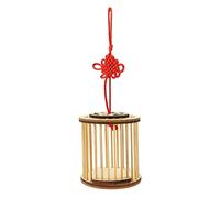 Hemobllo Cage en Bambou pour Sauterelles et Grillons, Légère et Portable, Taille Moyenne, Artisanale, pour Garçon et Filles Amateurs de Nature et Jeux en Plein Air, Accessoire de Transport