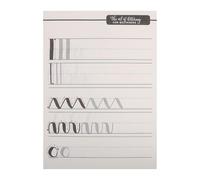 Hemobllo Cahier Pratique Calligraphie Anglaise Papier Calque Blanc, Léger Perméabilité D'air, pour Apprendre L'écriture Artistique