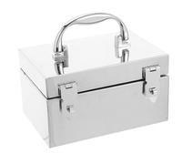 Hemobllo Caisse à Monnaie en Acier avec Serrure à Clé Boîte de Sécurité Verrouillable pour Stockage Reçus et Outils Robuste et Portable