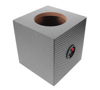 Hemobllo Caisson de Haut-Parleur de Voiture, Boîte de Haut-Parleur Audio en PVC et Bois, Noir, pour Système Audio de Voiture, Isolation Phonique, Graves Profonds, Déplacements Quotidiens
