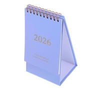 Hemobllo Calendrier de Bureau Petit Format avec Reliure Double Spirale Calendrier Compact Pied Planificateur pour Maison Bureau et École Design Minimaliste et Gain de Place
