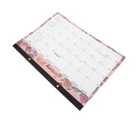Hemobllo Calendrier Mural Mois Calendrier Anglais Floral pour Bureau et Famille Design Moderne avec Vue Mensuelle Claire et Suspension Murale Pratique