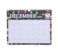 Hemobllo Calendrier Utilisation Polyvalente 2026-2027 Mural Minimaliste Motifs avec Fruits Frais, Papier et Métal pour Gestion des Fêtes Globales Maison Cuisine
