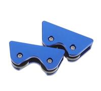 Hemobllo Calibrateur de Queue de Billard 2 Pièces Bleu, Rouleau Grosse Roue Haute Sensibilité, Outil Portable de Détection de Rectitude pour Entretien et Réglage Précis des Queues