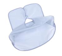 Hemobllo Cape De Coupe De Barbe Imperméable En Polyester Gris Argenté, Taille Unique, Tablier De Rasage Pratique Pour Hommes, Pour Maison Et Voyage