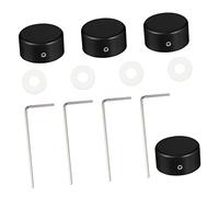 Hemobllo Capuchons en Aluminium pour Pédales d'Effets de Guitare Lot de 4 Sets de Protection Solide Accessoires de Musique Brillance Anodisée Confort d'Utilisation
