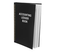 Hemobllo Carnet de Comptabilité Noir pour Freelances et Petites Entreprises Papier Anti-bavure, pour Suivi des Dépenses et Création de Budget Personnel ou Professionnel