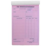 Hemobllo Carnet de Factures 60 Pages pour Petites Entreprises en Papier Suivi et Gestion Simplifiée pour Stocks et Rapports Financiers
