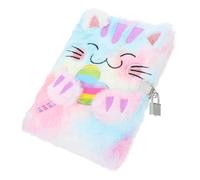 Hemobllo Carnet de Notes Chatons Peluche avec Serrure Journal Intime Tie Dye pour Garçon Fille pour et Dessin Créatif pour Filles