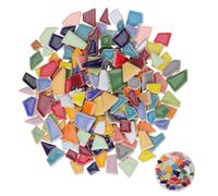 Hemobllo Carreaux Mosaïque Céramique Colorés Tesselles Irrégulières pour Bricolage DIY Décoration Artisanale Maison Jardin Salle de Bain