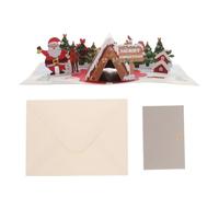 Hemobllo Carte de Vœux 3d de Noël, Pliable, en Papier, avec Base | Structure Déployable, Finition Mate Non Réfléchissante, Stable pour Présentation, Envoi Direct Facile