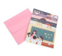 Hemobllo Carte de Vœux Élégante Fête des Enseignants, Papier Épais | Message Manuscrit Diy, Écriture Aisée, Style Raffiné, pour Événement Scolaire et Fête, Enveloppes