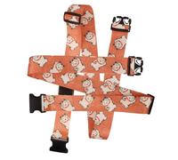 Hemobllo Ceinture Bagages Réglable avec Motif Chat pour Valise Sangle Connecteur Bagage Résistante PP Sécurise et Voyage