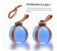 Hemobllo Ceinture Porte-Flacon Cuir Marron pour Bouteille Verre Sphérique Protection Robuste et Légère pour Cosplay et Jeux de Rôle