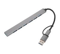Hemobllo Centre à Vitesse Carte D'extension USB Pcie Câble D'extension USB Prolongateur De Moyeu Prolongateur De Bureau Alliage D'aluminium Gris