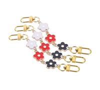 Hemobllo Chaîne d'Extension pour Paquet à Main 3 Pièces Métal Noir Rouge Blanc Accessoires pour Personnaliser et Décorer Paquet à Main Présent Créatif pour Amis