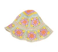 Hemobllo Chapeau Bob Femme Paille Tissé Main et Protection Solaire été Style Vintage pour Plage et