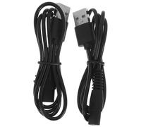 Hemobllo Chargeur de rasoir électrique, cordon d'alimentation USB universel en caoutchouc et cuivre, connecteur 8, lot de 2, anti-vieillissement, bonne conductivité, pour shaver et trimmer