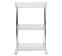 Hemobllo Chariot de Rangement à roulettes Niveaux Organisateur Mobile Multi-Usage pour Salle de Bain Bureau Cuisine Robuste et Compact pour Espaces Étroits