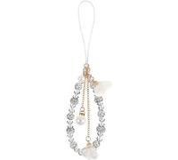 Hemobllo Charme de Téléphone, Longe de Portable, Chaîne de Téléphone Perle, Cordon Portable Cristal, Bracelet, Anti-Perte Dragonne de Lanière