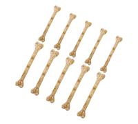 Hemobllo Charme En Os Artisanal Et Accessoire De Farce En Os Artificiel Pour Diy, Pour Créateurs, Grand Et Petit, Trou Perforé, Usage Décoration Halloween, Lot De 10 Pièces