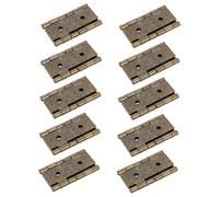 Hemobllo Charniere Inox pour Porte en Fer Style Rétro, Lot de 10 Pièces, Charnières pour Cabinet et Porte en Verre Maison, Surface Lisse et Sécurisée, pour Réparation et Construction