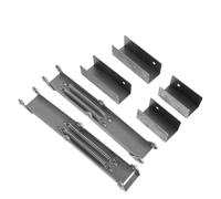 Hemobllo Charnières Pliantes pour Table Jeu de 6 Pièces 2 Supports à Ressort 2 Grandes Charnières en U en Métal Robuste Fixation pour Cadre de Bureau Pliable Accessoire de Meuble Pratique