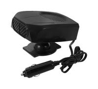 Hemobllo Chauffage D'appoint Voiture 12v Noir, Dégivreur Pare-brise Rotatif 360°, 2 Vitesses Réglables, Chauffage Portable Auto pour Désembuage et Confort Hivernal en Déplacement