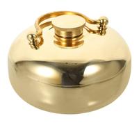 Hemobllo Chauffe-Mains Réutilisable en Cuivre Épais 11 MM Petit Format 13 CM Bouillotte D’Hiver Portable pour Mains et Pieds Chauffe-Pot de Randonnée Pratique et Couleur Aléatoire