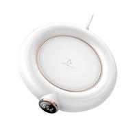 Hemobllo Chauffe-Tasse USB Électrique avec Écran Numérique Niveaux Coussin Chauffant pour Mug Maintien de Température pour Café Thé et Lait Alimentation par Port USB Design