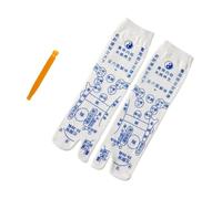 Hemobllo Chaussettes En Coton Antidérapantes Pour Couple Chaussettes Pratiques Points D’acupuncture Massage Pieds Usage Quotidien Bien-être Pieds