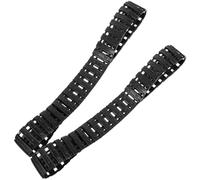 Hemobllo Chenilles de Char à Monter Soi-même 2 Pcs pour Maquette Tank Télécommandé, Pièces de Remplacement en Plastique, Adhérence Renforcée, Taille 210 Mm, Bricolage et Modélisme,