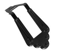 Hemobllo Chevalet de Guitare Jazz Électrique en Métal Noir à 6 Cordes avec Vis, Support Fiable des Cordes Vibrations pour Personnalisation et Amélioration