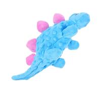 Hemobllo Chien Interactif Peluche Dinosaur Durable Bleu à Mâcher Squeaky pour Chiens Petits Stimule Activité et Instinct Naturel
