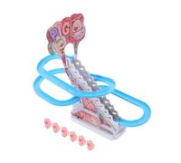Hemobllo Circuit De Course Électrique pour Garçon Et Filles Toboggan D'intérieur avec Mini Ours Lumineux Et Musical Taille Compacte Jeu Éducatif Sensoriel Présent d'anniversaire