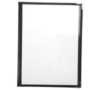 Hemobllo Classeur Menu Transparent PVC Pages Faces Étanche Protège-recettes pour Restaurant Organiseur Personnel