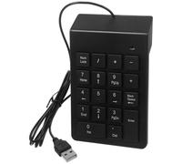 Hemobllo Clavier Numérique Filaire Portable Noir 19 Touches Connexion USB Stable pour Saisie Rapide, pour Finance et Usage Bureautique