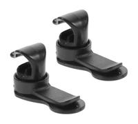 Hemobllo Clip de Tuyau de Vessie D'hydratation Magnétique, Collier de Serrage Magnétique pour Tubes d'eau D'extérieur, Abs et Aimant, Noir, 2 Pcs, pour Paquet D'hydratation et Poches à