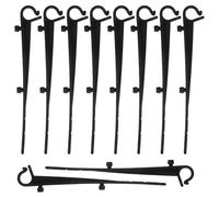 Hemobllo Clips de Fixation Gouttière Noirs en Plastique Lot de 50 Pièces Crochets Droits pour Protection de Gouttière de Toit Accessoires Résistants aux Intempéries pour Installation