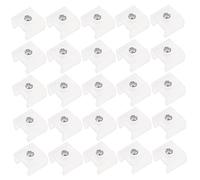Hemobllo Clips De Fixation Led En Silicone 100 Pièces Support De Montage Un Côté Résistant à La Chaleur Accessoires Décoratifs Pour Éclairage 12mm Installation Facile