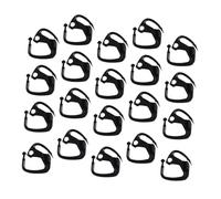 Hemobllo Clips Pour Filet D'ombrage, Crochets Suspendre Pour Serrage, 20 Pièces Noires En Plastique Anti-âge, Fixation Stable Pour Filet D'ombrage Extérieur, Accessoires De Jardin Et Serrage