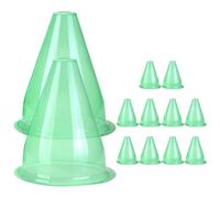 Hemobllo Cloche de Protection pour Plantes 12 Pièces Plastique Translucide | Réutilisable, Vert Clair, pour Pot et Plante, Usage Neige et Météo Variée, Lot de 12